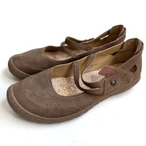 JBU by Jambu Fawn Taupe Mary Jane Flats size 12